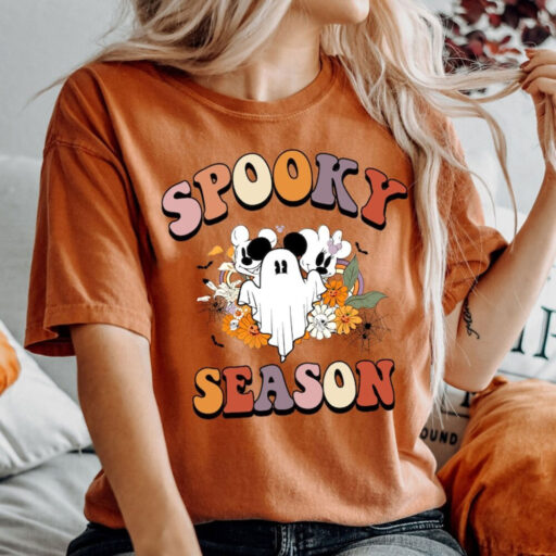 Mickey Ghost Spooky Season Shirt, Mickey Boo Halloween Shirt, Pumpkin Mickey, Disney Spooky Shirt, Disney Halloween Shirt, Disney Matching