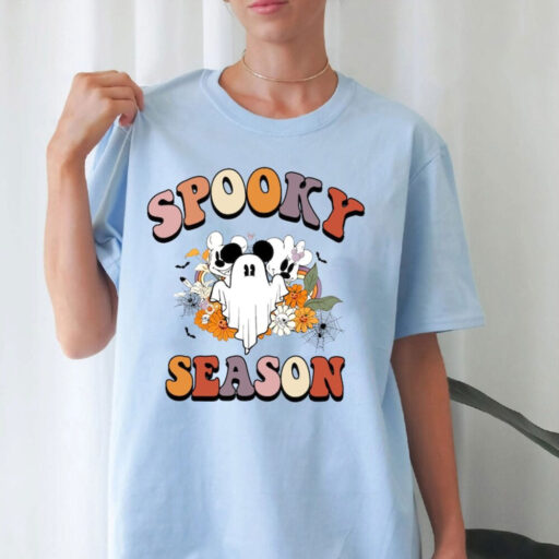 Mickey Ghost Spooky Season Shirt, Mickey Boo Halloween Shirt, Pumpkin Mickey, Disney Spooky Shirt, Disney Halloween Shirt, Disney Matching