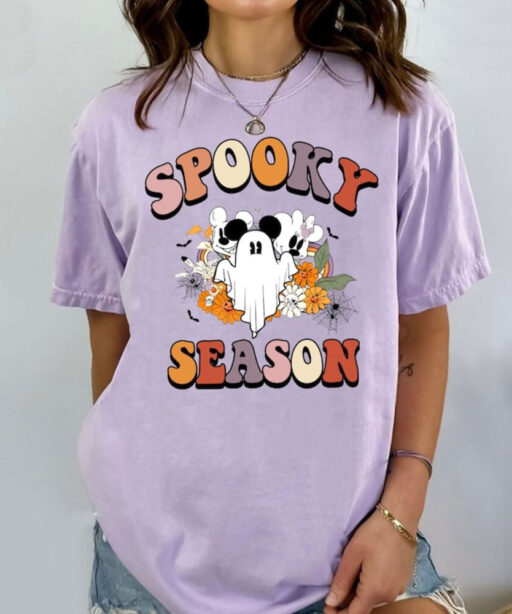 Mickey Ghost Spooky Season Shirt, Mickey Boo Halloween Shirt, Pumpkin Mickey, Disney Spooky Shirt, Disney Halloween Shirt, Disney Matching