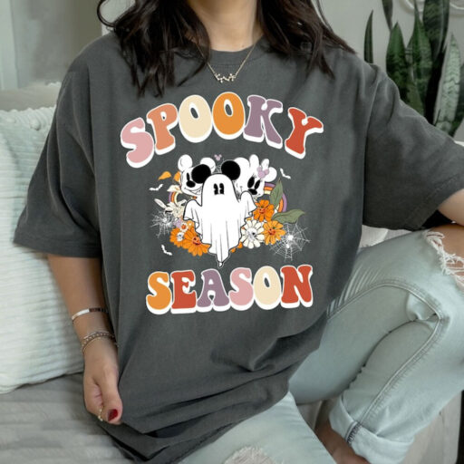 Mickey Ghost Spooky Season Shirt, Mickey Boo Halloween Shirt, Pumpkin Mickey, Disney Spooky Shirt, Disney Halloween Shirt, Disney Matching