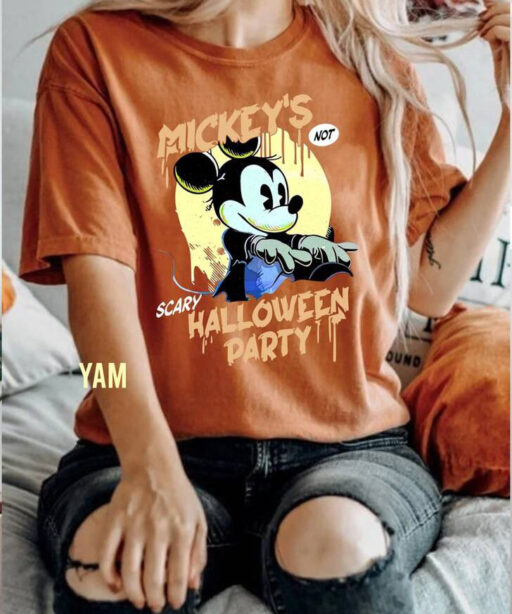Mickey Halloween Comfort Color Shirt, Mickey's Not So Scary Halloween Party, Disney Halloween Shirt, Halloween Family, Halloween Sweatshirt