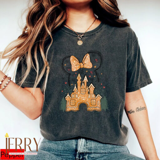 Mickey Minnie Christmas Shirt, Disney Gingerbread Castle Shirt, Christmas Castle Shirt, Disney Christmas Shirt, Mickey Christmas Shirt