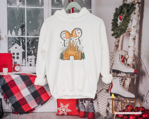 Mickey Minnie Christmas Shirt, Disney Gingerbread Castle Shirt, Christmas Castle Shirt, Disney Christmas Shirt, Mickey Christmas Shirt