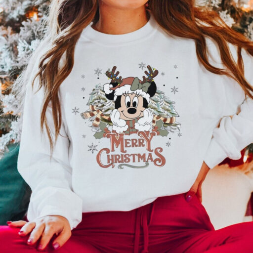 Mickey Mouse Merry Christmas Sweatshirt, Mickey and Friends, Chip and Dale, Family Matching Shirts, Minnie Mickey, Disney Christmas Gifts