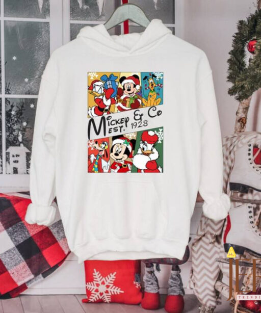 Mickey and Co Christmas T-shirt, Mickey and Friends Christmas Comfort Color Shirt, Disney Family Christmas, Disneyland Christmas Tee