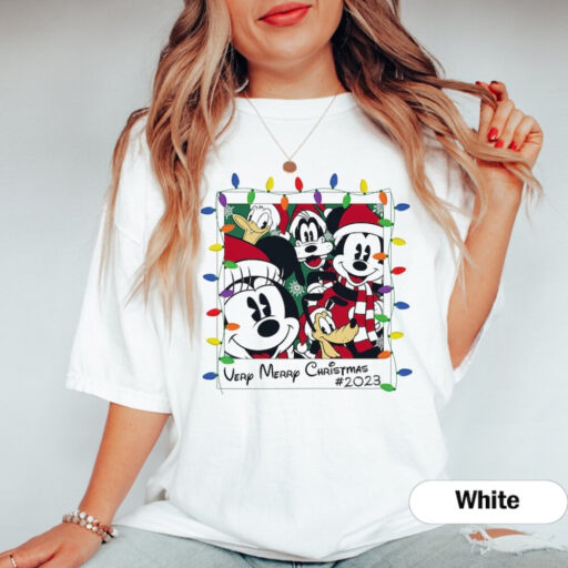 Mickey and Friends Polaroid Shirt, Very Merry Christmas 2023 Shirt, Mickey Christmas,Minnie Christmas,Christmas Disney Family,Christmas Gift