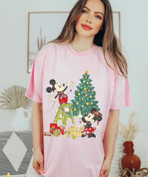 Mickey and Minnie Christmas Shirt, Mickey's Very Merry Christmas Party Shirt, christmas tree, xmas tree, Mickey and friends,disneyland shirt