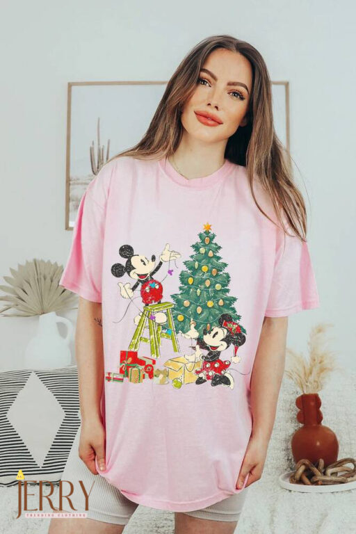 Mickey and Minnie Christmas Shirt, Mickey's Very Merry Christmas Party Shirt, christmas tree, xmas tree, Mickey and friends,disneyland shirt