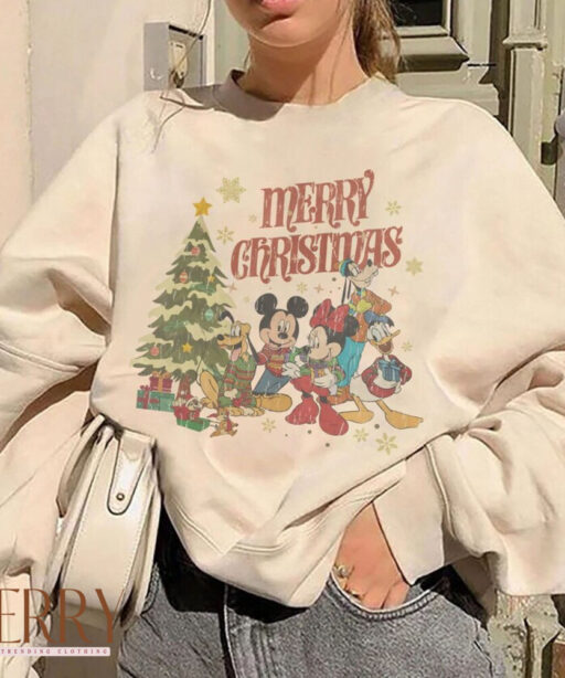 Mickey and Minnie Christmas Shirt, xmas Mouse and friends, christmas trees, mouse merry christmas, very merry christmas, xmas magical disney