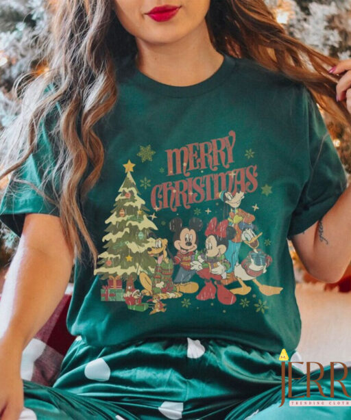 Mickey and Minnie Christmas Shirt, xmas Mouse and friends, christmas trees, mouse merry christmas, very merry christmas, xmas magical disney