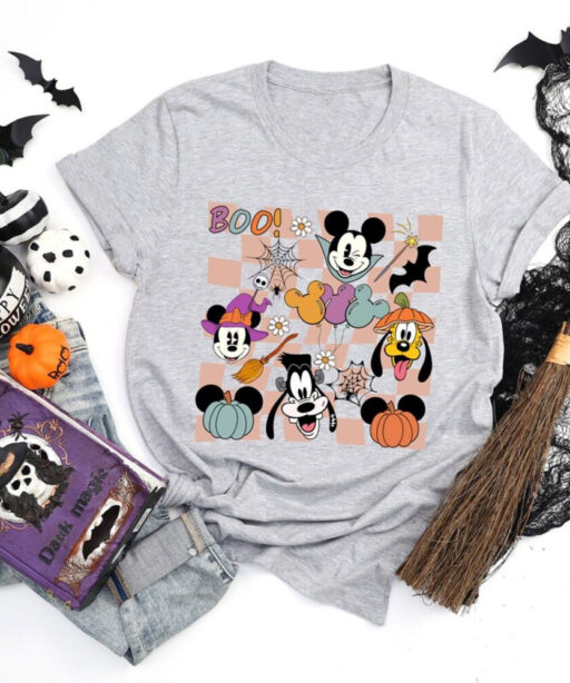 Mickey's Halloween Party Shirt, Disney Halloween Party Shirt, Disney Mickey And Friends Shirt, Boo Ghost Halloween Shirt, Halloween Shirt