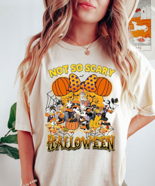 Mickey's Not So Scary Halloween Party 2023 Shirts, Halloween Mickey & Friends Shirt, Disney Halloween Shirt, Disney Halloween Skeleton Shirt