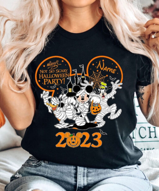 Mickey's Not So Scary Halloween Party 2023 Shirts, Halloween Mickey & Friends Shirt, Disney Halloween Shirt, Disney Halloween Skeleton Shirt