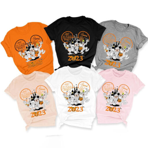 Mickey's Not So Scary Halloween Party 2023 Shirts, Halloween Mickey & Friends Shirt, Disney Halloween Shirt, Disney Halloween Skeleton Shirt