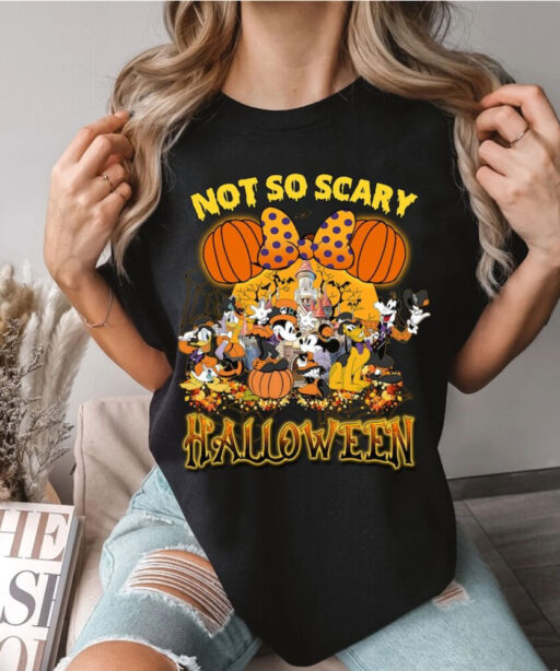 Mickey's Not So Scary Halloween Party 2023 Shirts, Halloween Mickey & Friends Shirt, Disney Halloween Shirt, Disney Halloween Skeleton Shirt