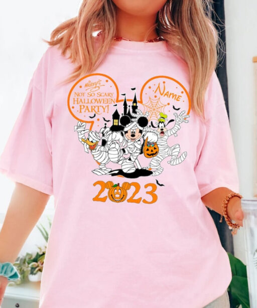 Mickey's Not So Scary Halloween Party 2023 Shirts, Halloween Mickey & Friends Shirt, Disney Halloween Shirt, Disney Halloween Skeleton Shirt