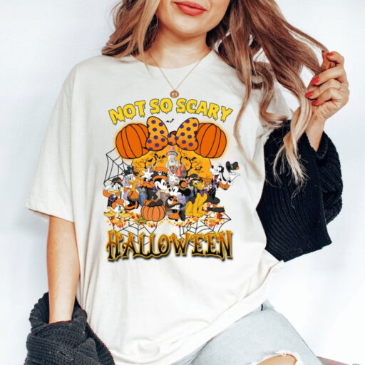 Mickey's Not So Scary Halloween Party 2023 Shirts, Halloween Mickey & Friends Shirt, Disney Halloween Shirt, Disney Halloween Skeleton Shirt