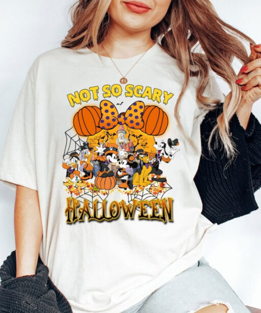 Mickey's Not So Scary Halloween Party 2023 Shirts, Halloween Mickey & Friends Shirt, Disney Halloween Shirt, Disney Halloween Skeleton Shirt