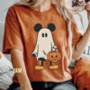 Mickey's Not So Scary Halloween Sweatshirt, Mickey Ghost Couple Halloween Comfort Color Shirt, Retro Mickey Spooky Season, Halloween Pumpkin