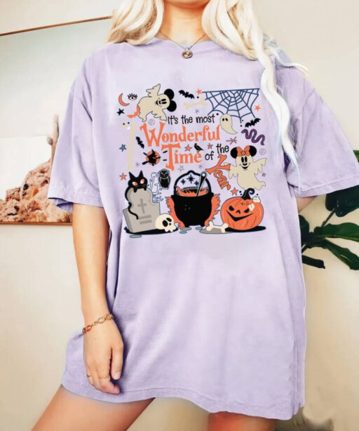 Mickey's Not so scary Comfort Color shirt, It's The Most Wonderful Time Of The Year, Spooky Season, Disney Halloween Shirt,Halloween Sweater