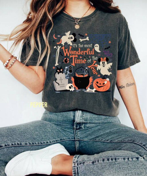 Mickey's Not so scary Comfort Color shirt, It's The Most Wonderful Time Of The Year, Spooky Season, Disney Halloween Shirt,Halloween Sweater