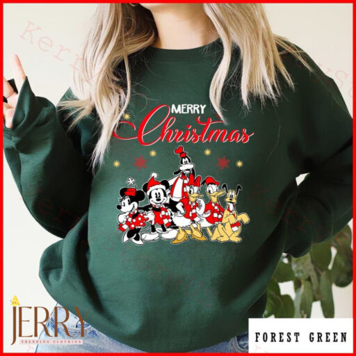 Mickey's Very Merry Christmas Party 2023 Shirt, Retro Disney Christmas shirt, Mickey And Friend Christmas Shirt, Santa Shirt, Christmas tree