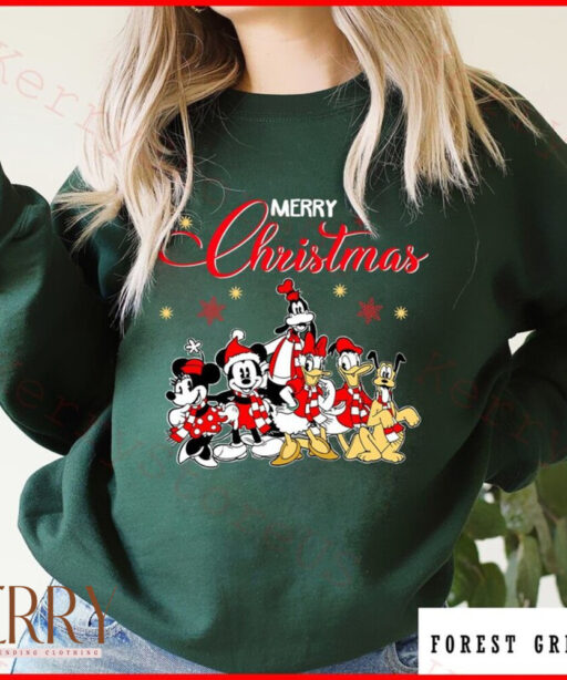 Mickey's Very Merry Christmas Party 2023 Shirt, Retro Disney Christmas shirt, Mickey And Friend Christmas Shirt, Santa Shirt, Christmas tree