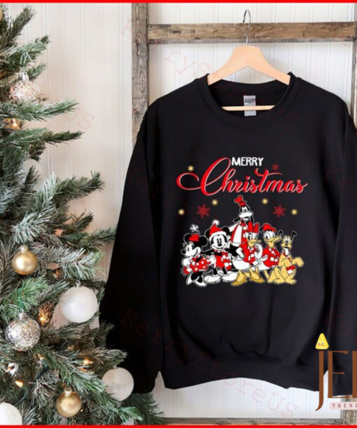 Mickey's Very Merry Christmas Party 2023 Shirt, Retro Disney Christmas shirt, Mickey And Friend Christmas Shirt, Santa Shirt, Christmas tree