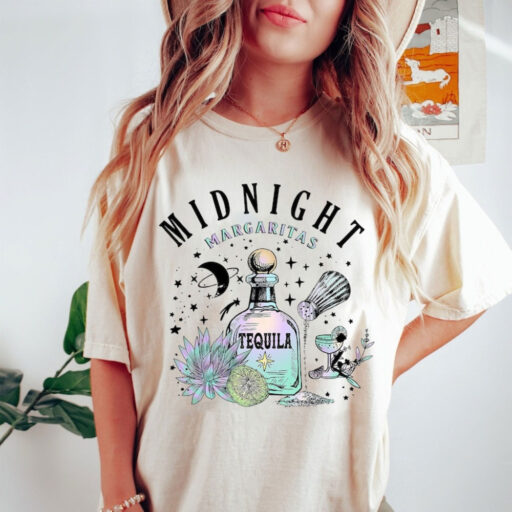 Midnight Margaritas Shirt, Tequila Shirt, Witchy Shirt, Witch Shirt, Midnight Margarita, Spooky Shirt, Halloween Shirt,Gift For Witchy Women