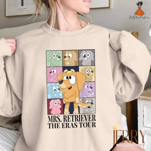 Mrs. Retriever Bluey Eras Tour Style Tee | Mrs. Retriever Eras Tour | Bluey'S Friends | Cute Dog | Bluey Shirt | The Eras Tour Shirt