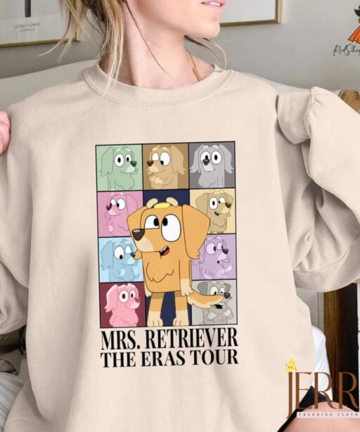 Mrs. Retriever Bluey Eras Tour Style Tee | Mrs. Retriever Eras Tour | Bluey'S Friends | Cute Dog | Bluey Shirt | The Eras Tour Shirt