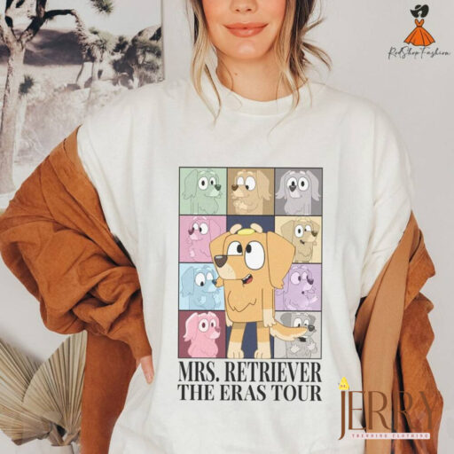 Mrs. Retriever Bluey Eras Tour Style Tee | Mrs. Retriever Eras Tour | Bluey'S Friends | Cute Dog | Bluey Shirt | The Eras Tour Shirt