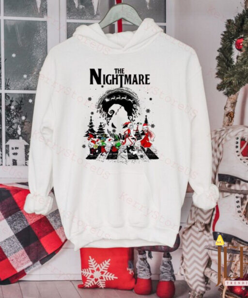 Nightmare Before Christmas Jack Sally Babies Oogie Boogie Christmas Abbey Road Shirt, Disney Family Christmas Shirt, Disney Xmas Shirt