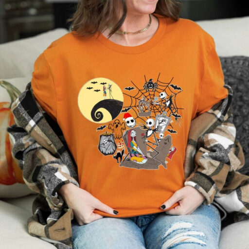 Nightmare Before Christmas Shirt, Jack and Sally Shirt, Disney Halloween Shirt, Oogie Boogie Halloween Shirt, Jack Skellington Shirt
