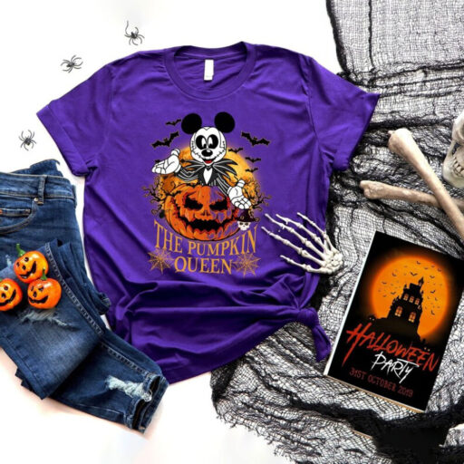 Nightmare Before Christmas Vintage Shirt, Disney Halloween Vintage Shirt, Mickey And Minnie Halloween Shirt, Halloween Couple Shirts