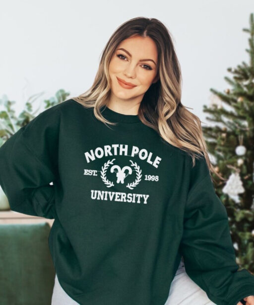 Northpole Christmas Sweatshirt, Christmas Sweatshirt, North Pole Hot Chocolate, Christmas Gifts, Holiday Sweatshirt,holiday sweatshirt