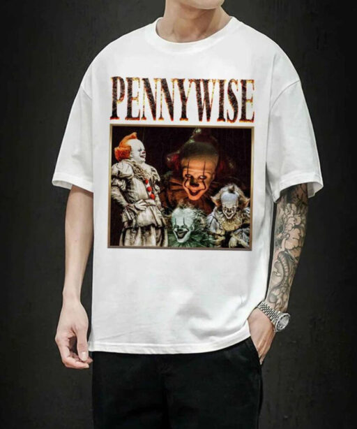 Pennywise Clown Vintage Shirt, Pennywise Horror Sweatshirt, Pennywise Sweatshirt, Killer Clown, Halloween Clown, Spooky Clown, Char Movie