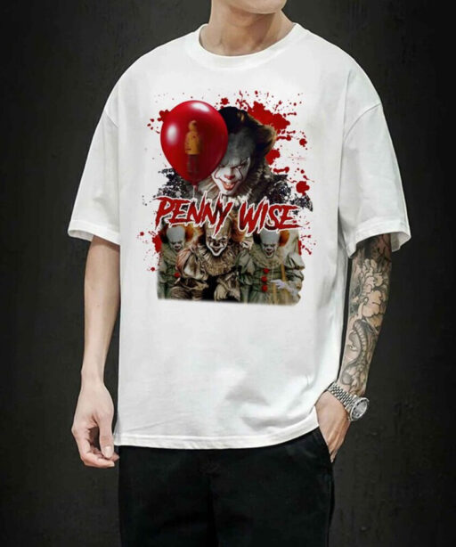 Pennywise Clown Vintage Shirt, Pennywise Horror Sweatshirt, Pennywise Sweatshirt, Killer Clown, Halloween Clown, Spooky Clown, Char Movie