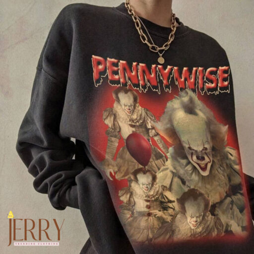 Pennywise Shirt Comfort Sweatshirt, IT Movie Vintage Tshirt, Pennywise 90s Graphic Sweatshirt, Halloween Sweatshirt, Horror Movie Sweatshirt