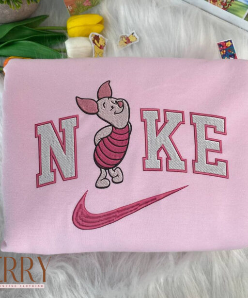 Piglet Winnie the Pooh Disney Nike Embroidered Sweatshirts – Jerry Clothing