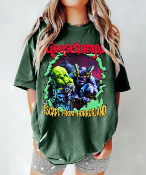 R.L.Stine Goosebumps Comfort Colors® Shirt, Horrorland Shirt, Halloween Shirt, Halloween Costumes, Halloween Party Tee, Nightmare Shirt