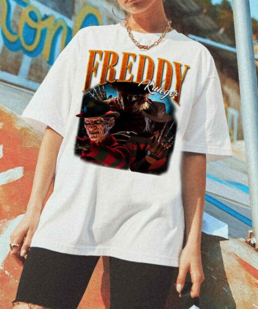 RETRO FREDDY KRUEGER Vintage Shirt, Nightmare Halloween T-shirt, Jason Voorhees T-Shirt Friday the 13th Horror, Horror Movie Halloween Shirt