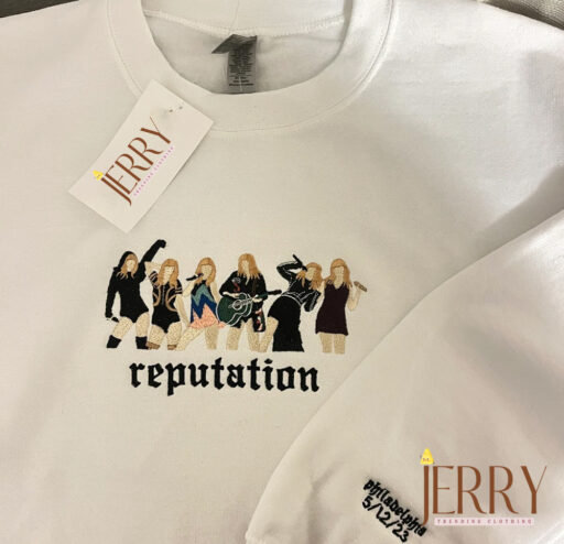 Reputation Tour Outfit Lineup Taylor Swift Embroidered Sweatshirt