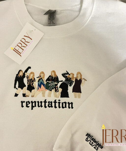 Reputation Tour Outfit Lineup Taylor Swift Embroidered Sweatshirt