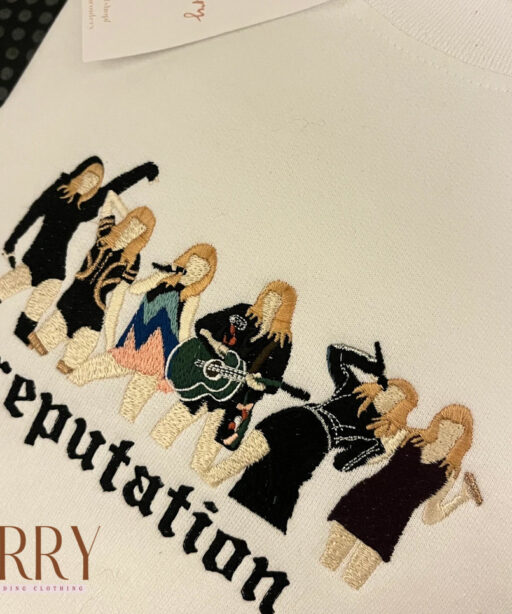 Reputation Tour Outfit Lineup Taylor Swift Embroidered Sweatshirt