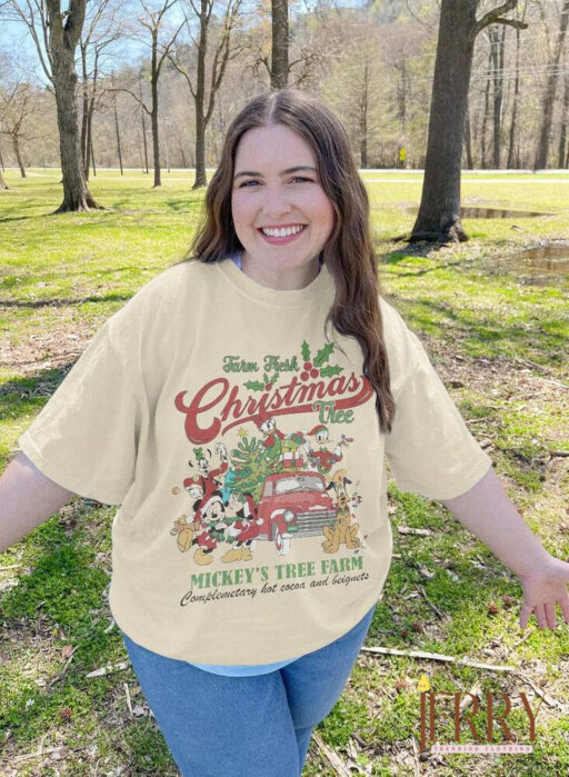 Retro Disney Farm Fresh Shirt, Mickey and minnie, disneyland christmas, Mickey's Tree Farm, Christmas Disney Family, Farm Fresh xmas Trees