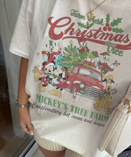 Retro Disney Farm Fresh Shirt, Mickey and minnie, disneyland christmas, Mickey's Tree Farm, Christmas Disney Family, Farm Fresh xmas Trees