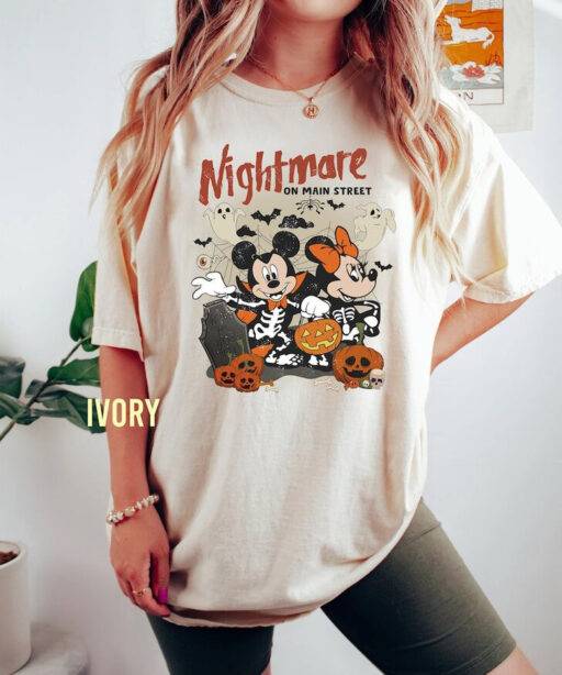 Retro Disney Mickey Haunted Mansion Comfort Colors Shirt, The Haunted Mansion Tee, Mickey Halloween T-Shirt, Mickey Anh Friends Shirt.