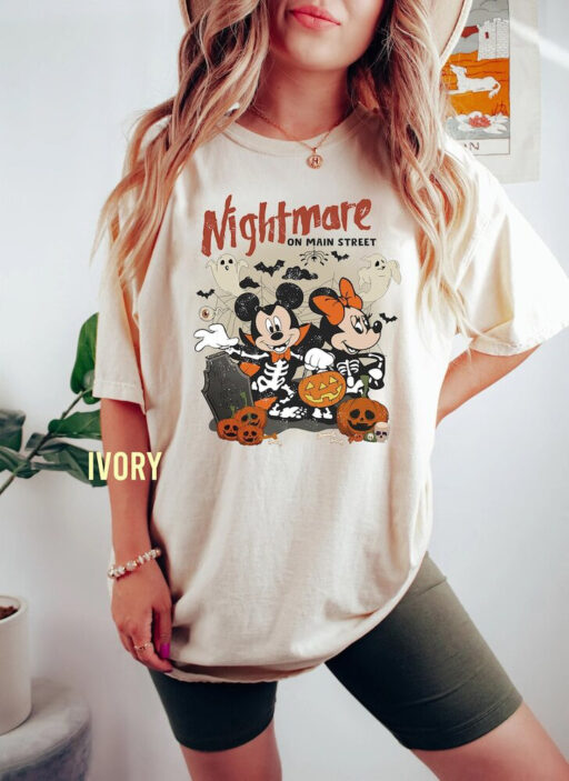 Retro Disney Mickey Haunted Mansion Comfort Colors Shirt, The Haunted Mansion Tee, Mickey Halloween T-Shirt, Mickey Anh Friends Shirt.