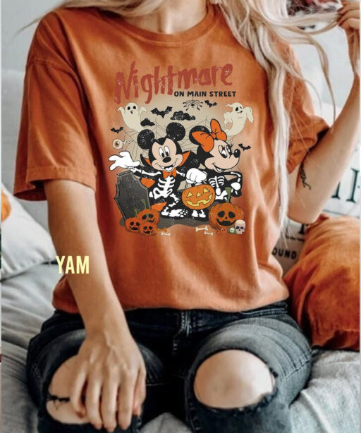 Retro Disney Mickey Haunted Mansion Comfort Colors Shirt, The Haunted Mansion Tee, Mickey Halloween T-Shirt, Mickey Anh Friends Shirt.